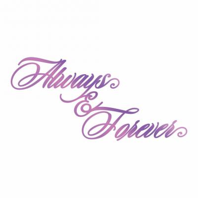 Couture Creations Hotfoil Stamp - Always & Forever